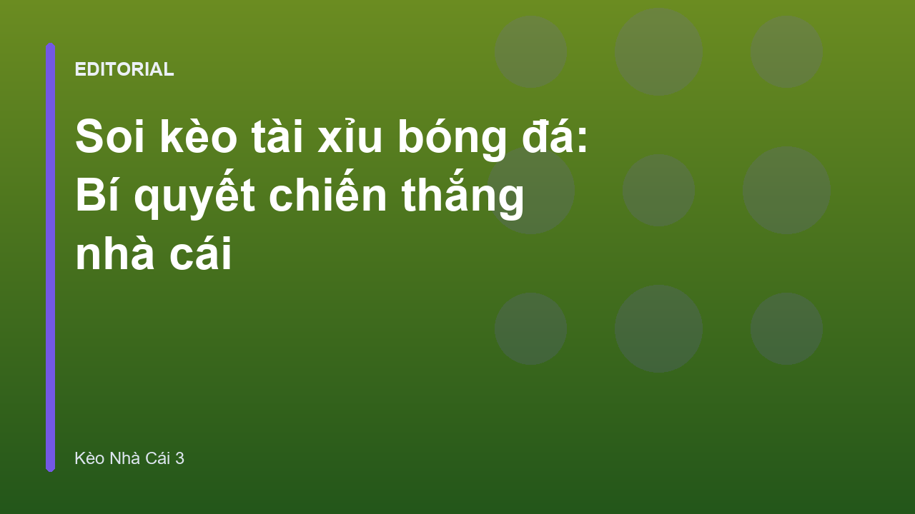 Bí quyết soi kèo tài xỉu bóng đá chuyên nghiệp